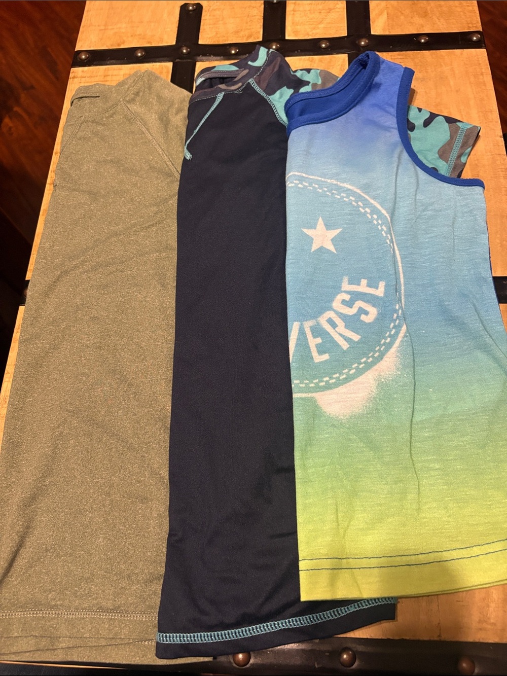 Converse Boys' Blue-Green Ombre Tank Top with Star Logo